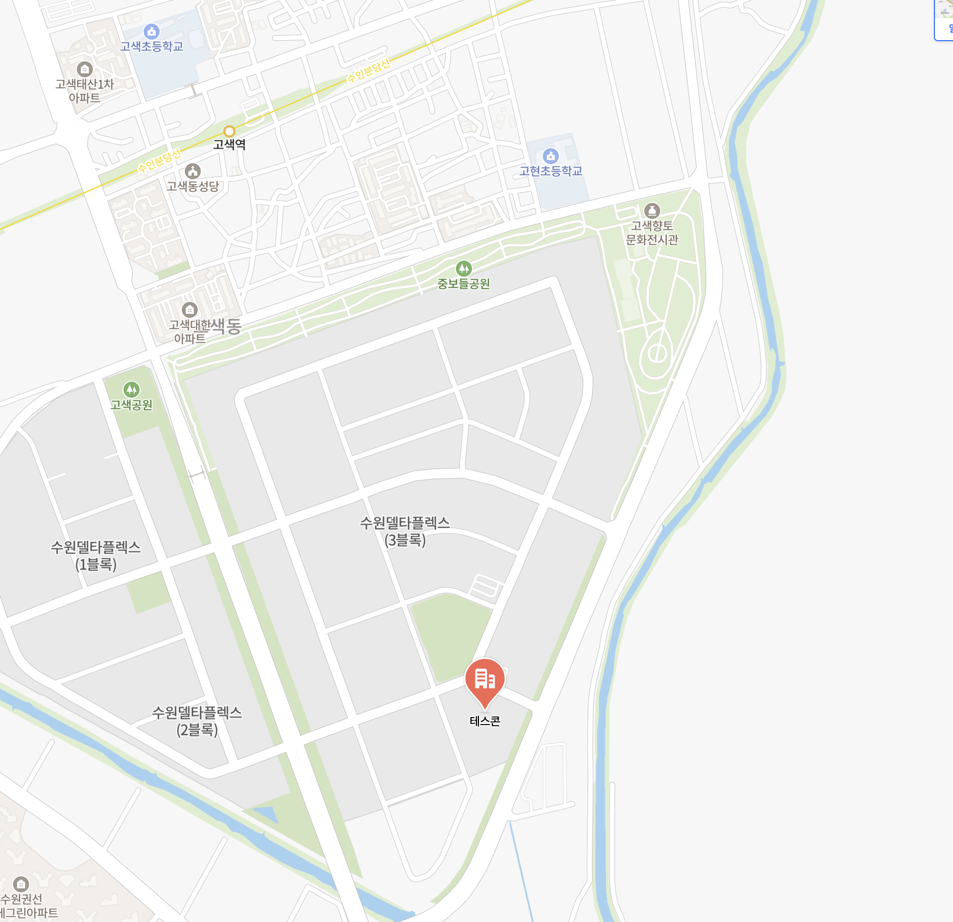 TESCON 오시는 길 지도